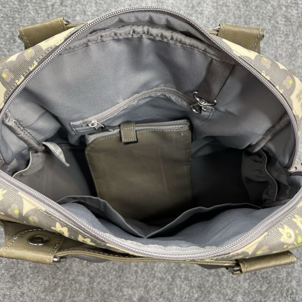 Petunia Pickle Bottom Sashay Satchel Backpack Coated Canvas Misted Marseille - Picture 10 of 16